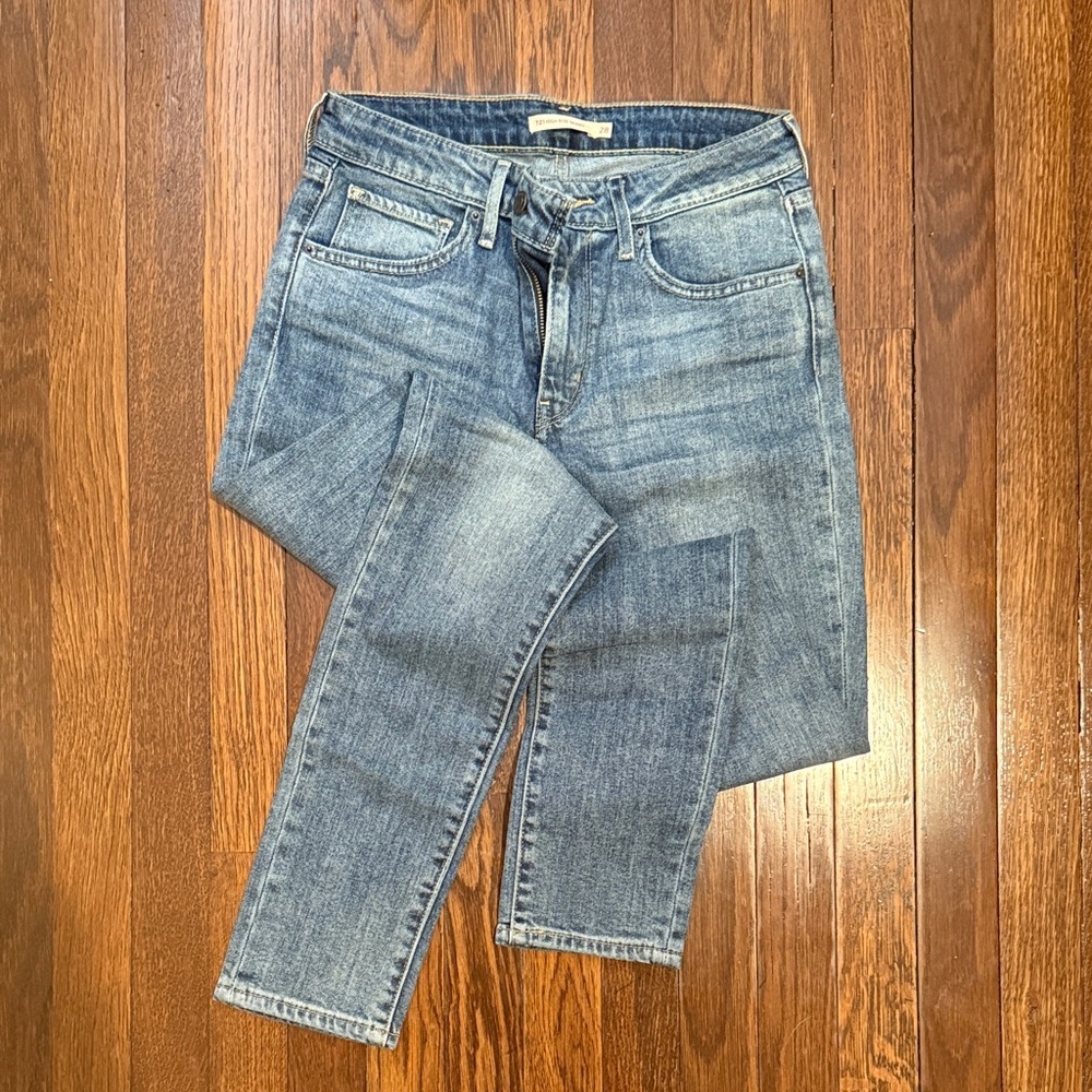 Levi 721 High Rise Blue Denim Jeans